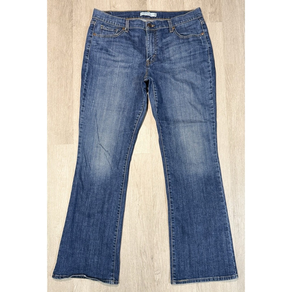 Levi's 515 Bootcut Jeans Women's Size 14M Med Wash Mid Rise Stretch Blue Casual